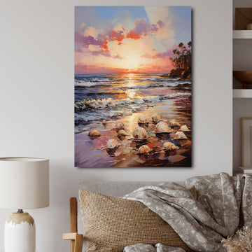 Seashell Impressionist Shores - Seashell Wall Art Prints